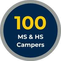 100 Middle School and High School Campers